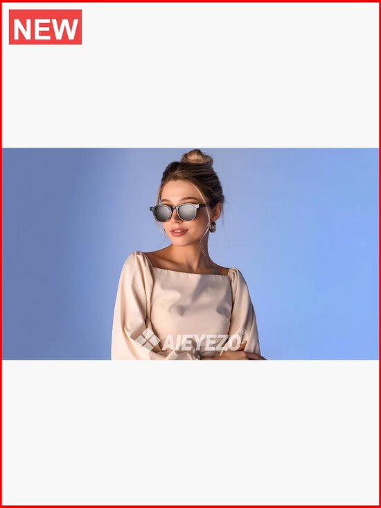 Retro Square Thick Frames Sunglasses UV400 Protection Unisex main image 7